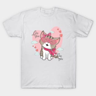 Cute Kitten Love You T-Shirt